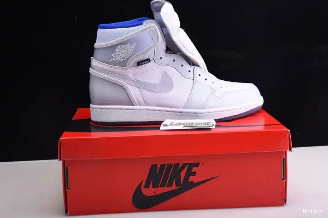 Cheap TBkick Jordan Air 1 Racer Blue Retro High White CK6637-104 Zoom 0604